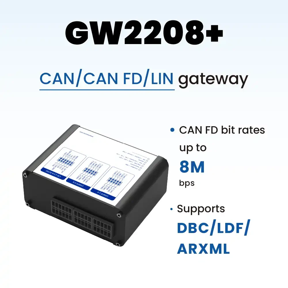 TOSUN GW2208+ (Шлюз CAN FD / LIN ↔ Ethernet)