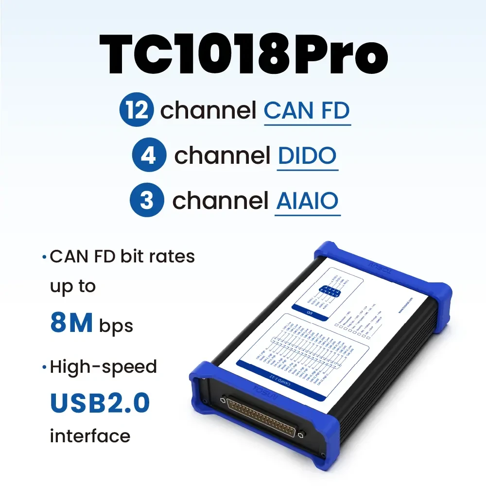 TOSUN TC1018 Pro (12x CAN FD + I/O)
