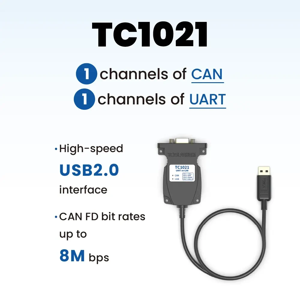 TOSUN TC1021 (Мост UART → CAN)