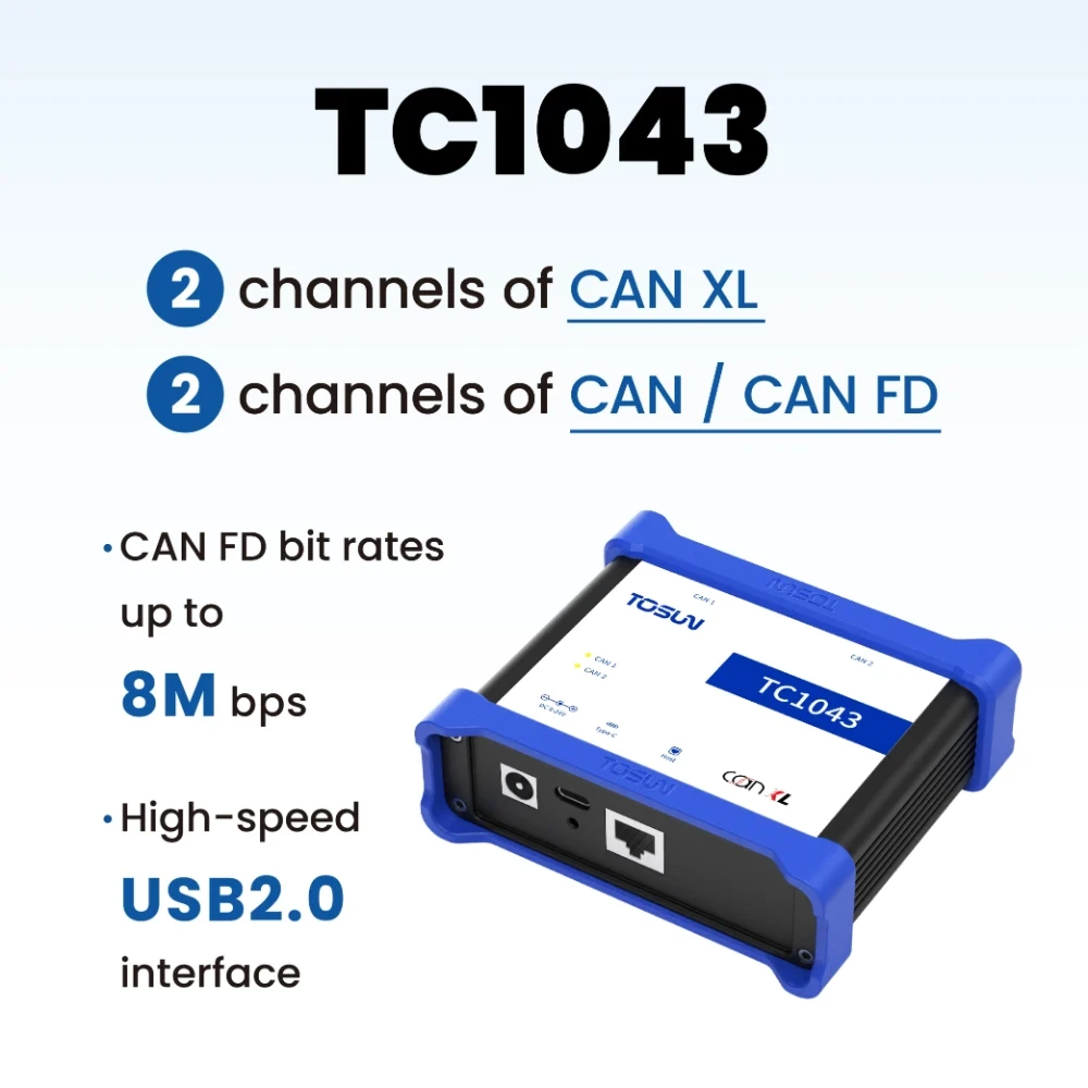 TOSUN TC1043 (2x CAN XL / CAN FD)