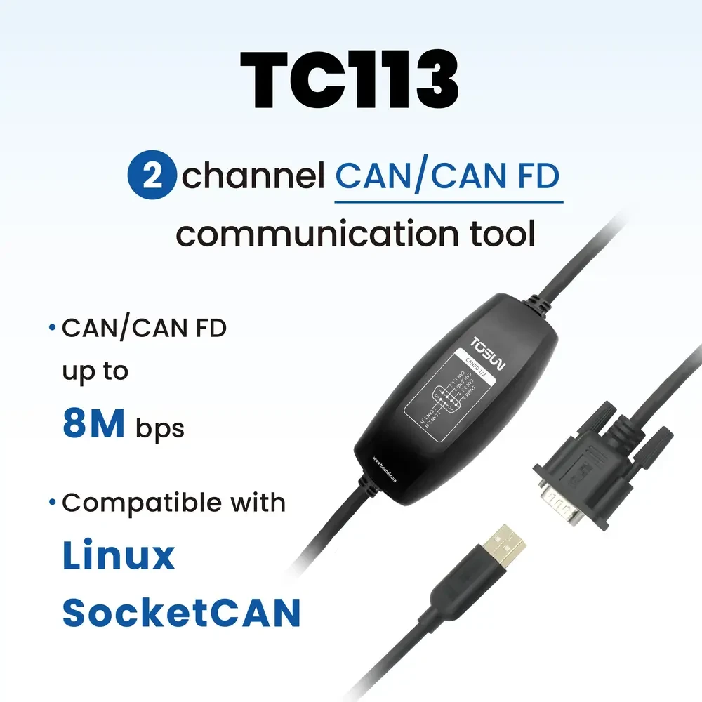 TOSUN TC113 (2x CAN FD, SocketCAN)