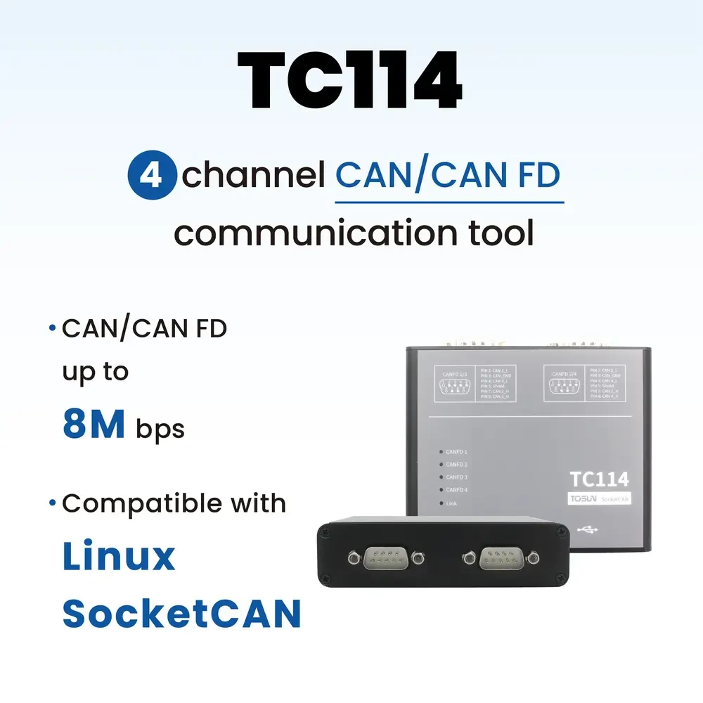 TOSUN TC114 (4x CAN FD, SocketCAN)