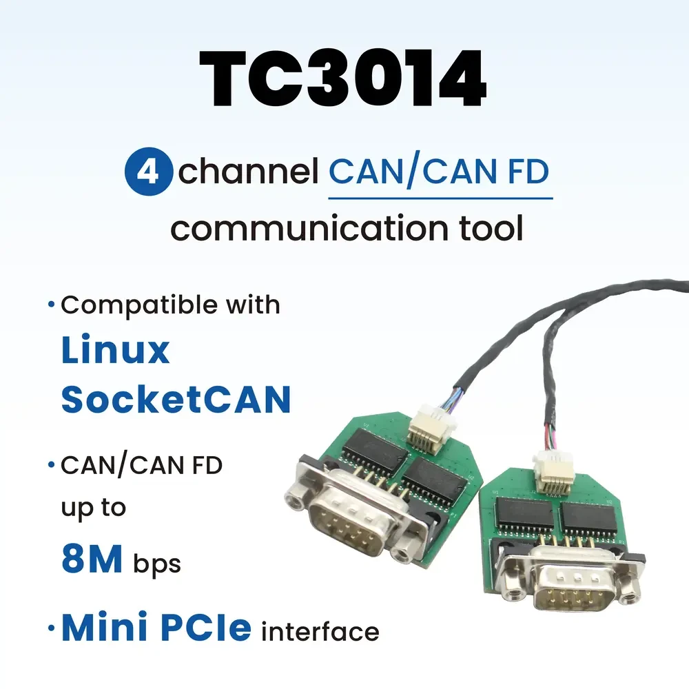 TOSUN TC3014 (4x CAN FD, Mini PCIe, SocketCAN)