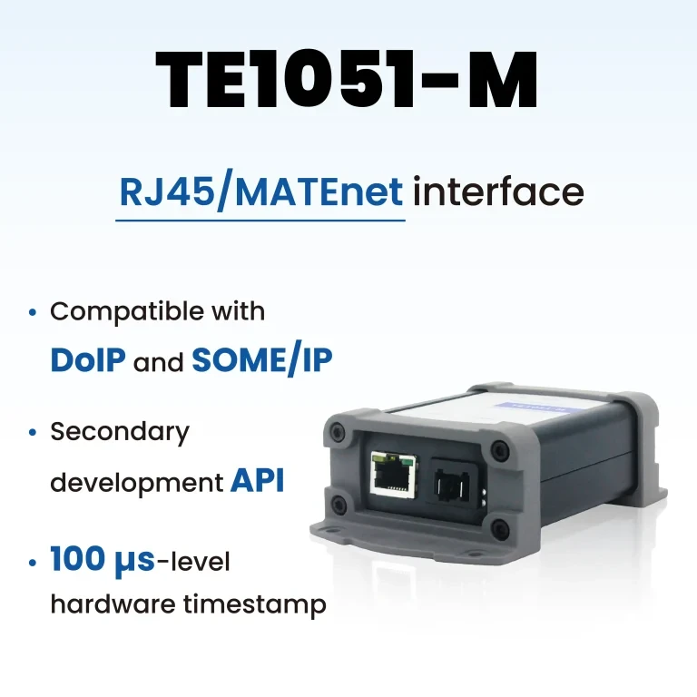 TOSUN TE1051-M (1x 100/1000BASE-T1 → USB 3.0, MATEnet)