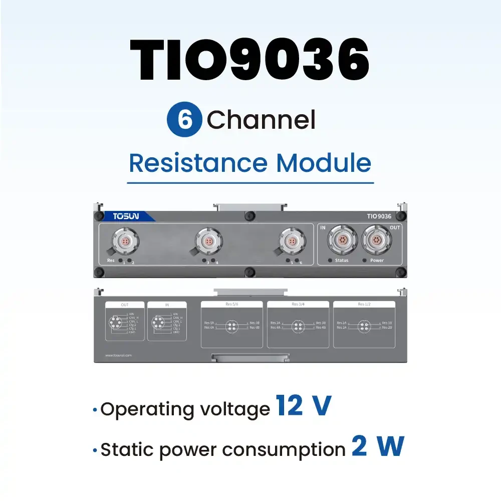 TOSUN TIO9036 (Модуль 6x программируемых резисторов)
