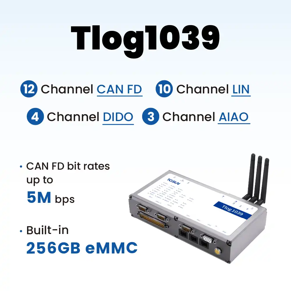 TOSUN Tlog1039 (Логгер 12x CAN FD + 10x LIN)