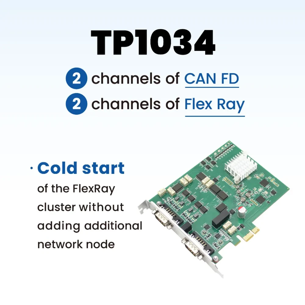 TOSUN TP1034 (2x CAN FD + 2x FlexRay / PCIe)